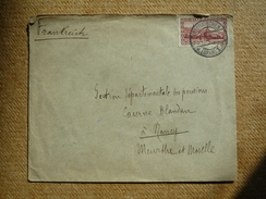 Enveloppe Affranchie Sarre Pour Nancy Oblitération Neunkirchen 1928 - Covers & Documents