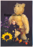 ÄLTERE POSTKARTE TEDDYBÄR TEDDY BÄR PUPPE AUKTION H. POESTGENS ÜBACH-PALENBERG Bear Ours Doll Cpa Ansichtskarte Postcard - Jeux Et Jouets