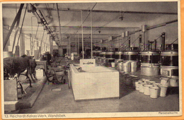 Wandsbek Reichardt Kakao Werk 1920 Postcard - Wandsbek