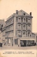 65-CAUTERETS- PENSION DE BELFORT, MAISON BLEROT, PLACE DE LA MAIRIE - Cauterets