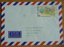 Nouvelle Calédonie Enveloppe Affranchie PA N°346 Oblitération Tontouta 1997 - Briefe U. Dokumente