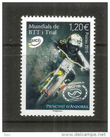 ANDORRA.CHAMPIONNAT DU MONDE DE VTT ET TRIAL En ANDORRE 2015. Un T-p Neuf ** - Unused Stamps