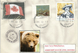 Belle Lettre Du Canada., Ville D'Iqaluit,Territoire Du Nunavut, Canadian Arctic Archipelago, Adressée En Andorre - Altri & Non Classificati