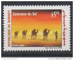 Djibouti Dschibuti 2004 Mi. 798 ** Neuf La Caravane Du Sel Camels Chameaux Kamele Faune Faune MNH RARE - Gibuti (1977-...)