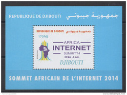 Djibouti Dschibuti 2014 ** Neuf Bloc Block Souvenir Sheet Africa Internet Summit Sommet MNH RARE - Yibuti (1977-...)