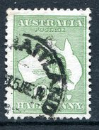 Australia 1913-14 Roos (1st Wmk.) - ½d Green - Die I - Used (SG 1) - Used Stamps