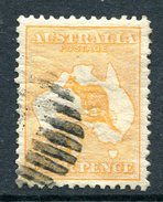 Australia 1913-14 Roos (1st Wmk.) - 4d Orange - Die II - Used (SG 6) - Gebraucht