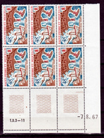 Saint Pierre Et Miquelon  378 Aménagements A été Plié Bloc De 6 Daté 7 8 67 Neuf ** TB  MNH - Unused Stamps