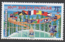 Nelle CALEDONIE - Jeu Du Pacifique - Drapeaux Des Pays Participants - - Ongebruikt