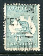 Australia 1915 KGV Roos (2nd Wmk.) - 1/- Blue-green - Die II - Used (SG 28) - Gebraucht