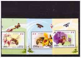 NORTH KOREA 2013 HONEYBEES 3 VALUES SET MNH - Abeilles