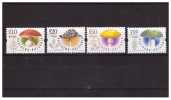 BULGARIA 2014 Mushrooms 4 Values MNH - Unused Stamps