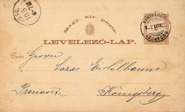 Hungary Card Bpest > Konigsberg ... AH448 - Lettres & Documents