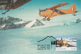 Australian Antarctic Territory 2004 Mawson Station,$ 1.00 Beaver In Prince Charles Mountains MC - Maximumkaarten