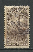 Turkey; 1914 Istanbul Pictorial London Printing Postage Stamp 4 P. "Rihtim (Galata)" Postmark - Gebraucht