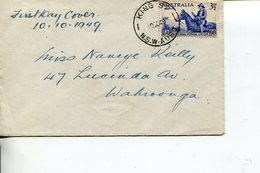 (PH 52) Very Old - 1949 - Australia - NSW -   (UPU FDC Cover) - Cartas & Documentos