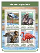 S.Tome&Principe. 2017 Water Birds. (118a) - Flamants