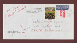 3.-2720 De 1991 - Adresse Fantaisiste - M. MARS à RIBEAUVILLE. 68 - Retour Flamme De Ribeauvillé - Voir Les 2 Scannes - Used Stamps