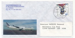 Enveloppe - Vol D'endurance A 340 - Berlin - Paris 27/11/1992 - Lettres & Documents