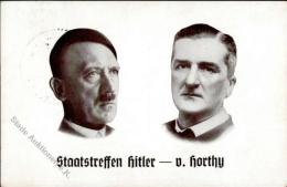 Hitler V. Horthy Staatstreffen WK II I-II (fleckig) - Non Classés