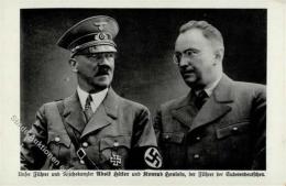 Hitler Und Konrad Henlein WK II Ansichtskarte I-II - Ohne Zuordnung