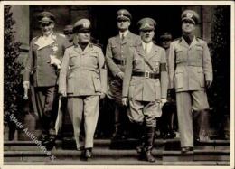Hitler Mussolini Göring Heß Und Ciano Foto-Karte I-II - Non Classificati
