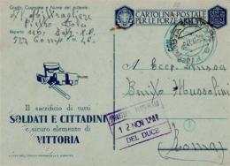 Mussolini WK II Soldatenpost I-II (Heftklammerloch) - Non Classificati