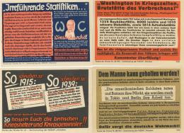 Propaganda WK II Lot Mit 4 Wochenparolen I-II - Ohne Zuordnung