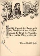 Propaganda WK II Johann Gottlieb Fichte Winterhilfe Der Erfurter Polizei WK II Künstlerkarte I-II - Ohne Zuordnung