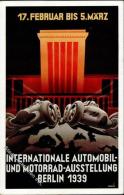 Propaganda WK II Charlottenburg (1000) Internationale Automobil U. Motorrad Ausstellung Sign. Klokjen Künstlerkarte - Ohne Zuordnung