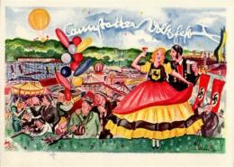 Propaganda WK II Canstatter Volksfest WK II Künstlerkarte I-II - Ohne Zuordnung