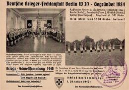 Propaganda WK II Berlin (1000) Deutsche Krieger Fechtanstalt HJ WK II I-II - Non Classés