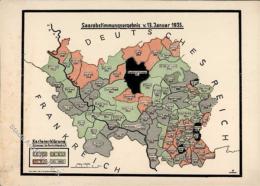 SAARBEFREIUNG 1935 WK II - Saarabstimmungsergebnis 13.1.35 I-II - Ohne Zuordnung