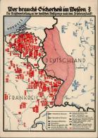 NS-LANDKARTE WK II - Wer Braucht Sicherheit Im Westen?" Als R-Karte 1943 I" - Non Classificati