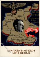 SUDETENLAND-BEFREIUNG 1938 WK II - Hitler-So-Karte Mit Aufgeklebter So-Vignette + Seltenem Zudruck Auch Wir Sind Frei" B - Non Classificati