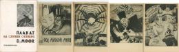 Zwischenkriegszeit Russland Propaganda Karikaturen Lot Mit 20 Künstler-Karten Und Original Umschlag II (Klebereste, - Ohne Zuordnung