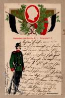 Regiment Rheinisches Jäger Bataillon Nr. 8 Prägedruck 1904 I-II (fleckig) - Reggimenti