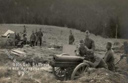 WK I Öster. Geb.. Batterie In Den Karparthen Foto AK I-II - Non Classificati