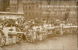 Propaganda WK I Die Ersten Franz. Kanonen Erob. Am 20. Aug. 1914 Foto AK I-II (Ecke Abgestossen, Marke Entfernt) - Ohne Zuordnung