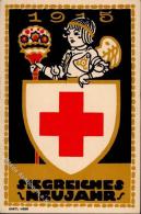 Rotes Kreuz Neujahr Sign. Hess, Gretl Künstlerkarte 1915 I-II Bonne Annee - Croce Rossa