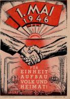 Politik Halle (o-4000) Maifeier 1946 I-II (fleckig) - Sonstige & Ohne Zuordnung