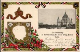 KAISER - Prägekarte Kaiserpaar - Einweihung Königl. Dom Berlin 1905 I - Ohne Zuordnung