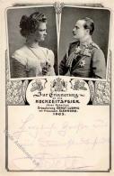 Adel Hessen Ernst Ludwig Grossherzog Eleonore Prinzessin Hochzeit  1905 I-II - Unclassified