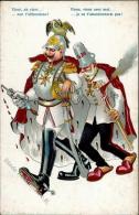 Adel Kaiser Wilhelm II Franz Joseph Karikatur I-II (fleckig) - Ohne Zuordnung