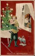 Weihnachtsmann Kinder Spielzeug Lebkuchen Präge-Karte I-II (Eckbug) Pere Noel Jouet - Ohne Zuordnung