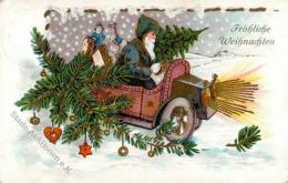 Weihnachtsmann Auto Spielzeug  Prägedruck 1909 I-II Pere Noel Jouet - Ohne Zuordnung