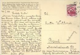 Schriftsteller Russland Galina Djuragin Pseudonym Alexandra Rachmanowa AK Aus Dem Exil In Salzburg Autographin I-II (fle - Ohne Zuordnung