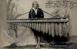 Musikinstrument Marimbero De Chichicastenango Guatemala Foto AK 1907 I-II (fleckig) - Non Classés