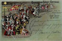 Karneval Kölner Karneval Umzug Lithographie 1898 - Non Classés