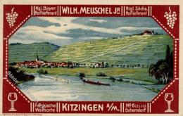 Wein Kitzingen (8710) Hoflieferant Wilh. Meuschel Jr. Künstlerkarte I-II Vigne - Non Classés